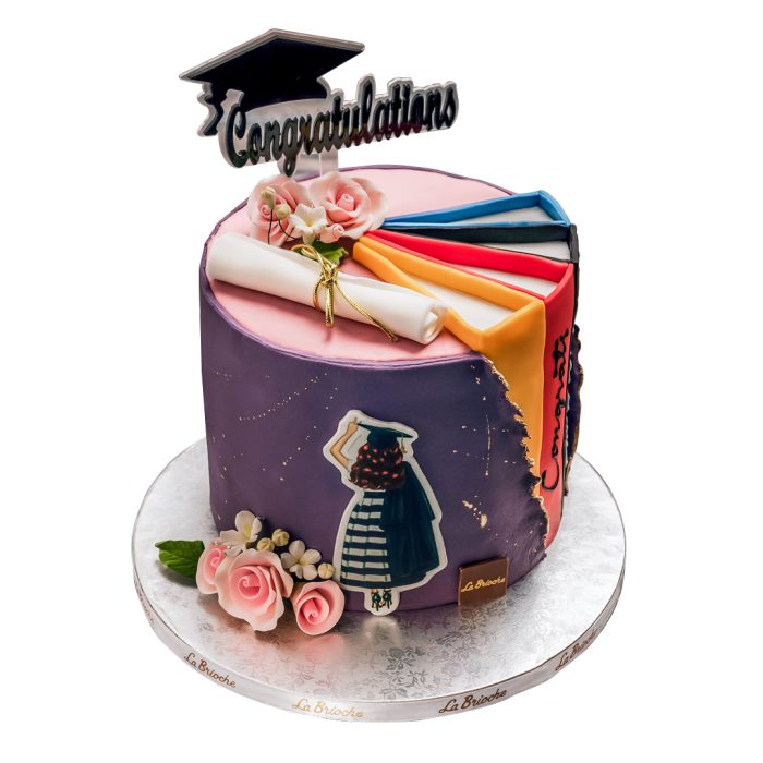 Graduation - Marble Cream Cake