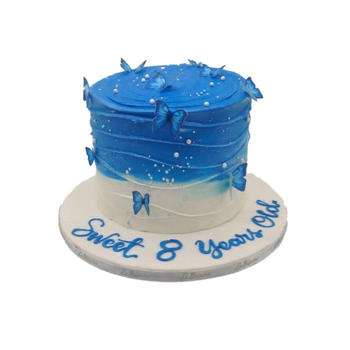 BLUE BUTTERFLY CAKE
