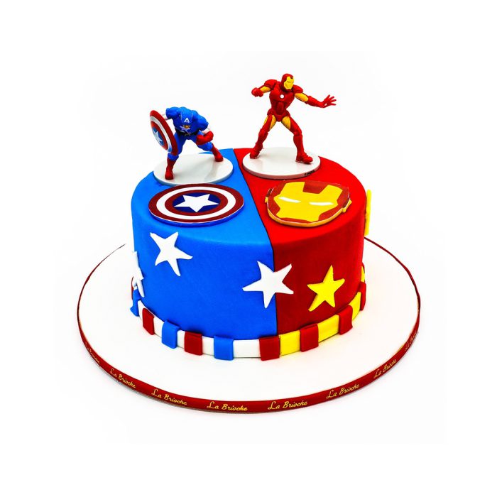 IRON MAN & CAPTAIN AMERICA CAKE