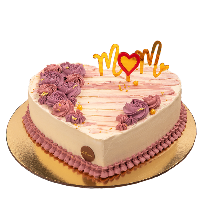 CREAM HEART CAKE